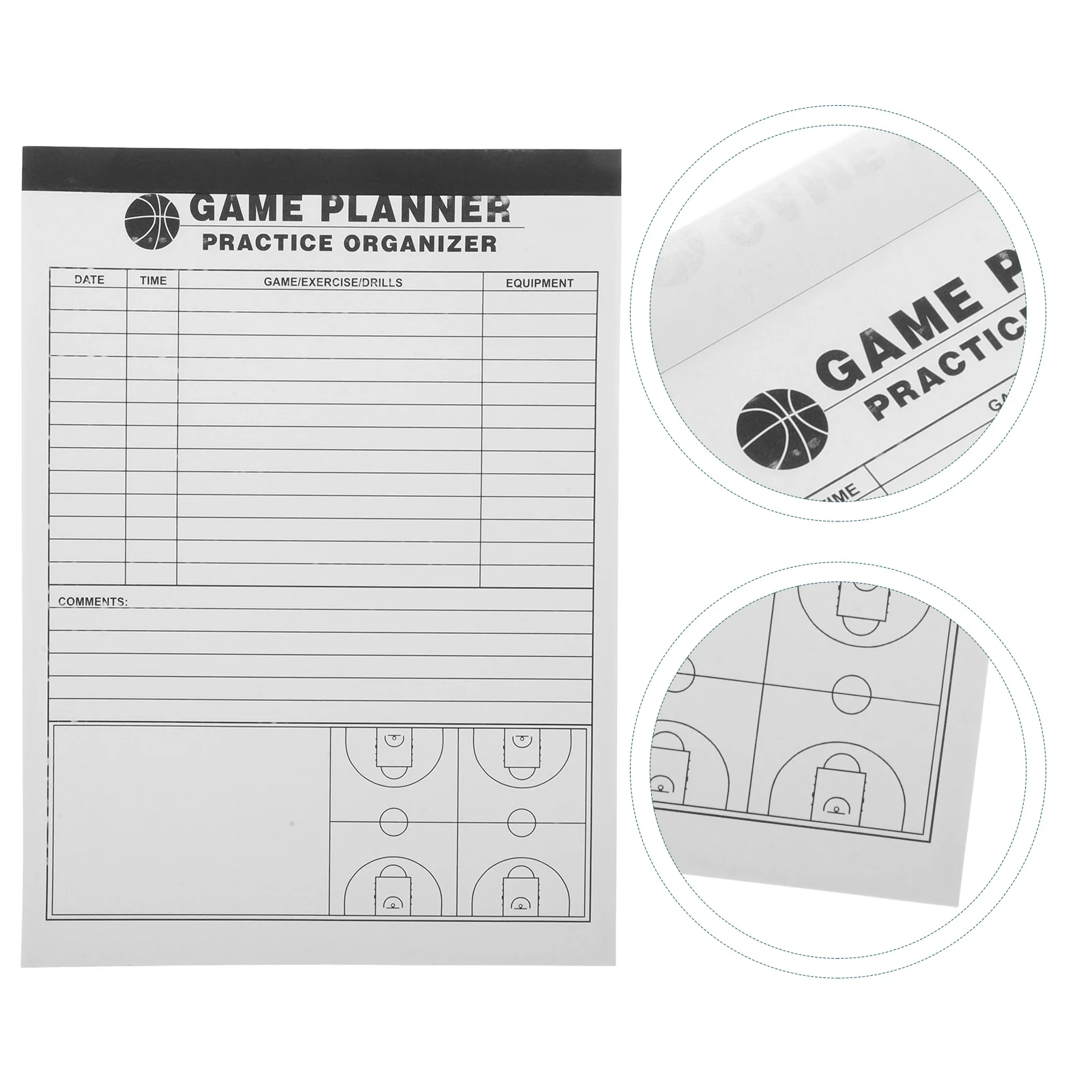 Basketball Record Book Score Records for Scorekeeping Supplies Scorebook Notebook Softball