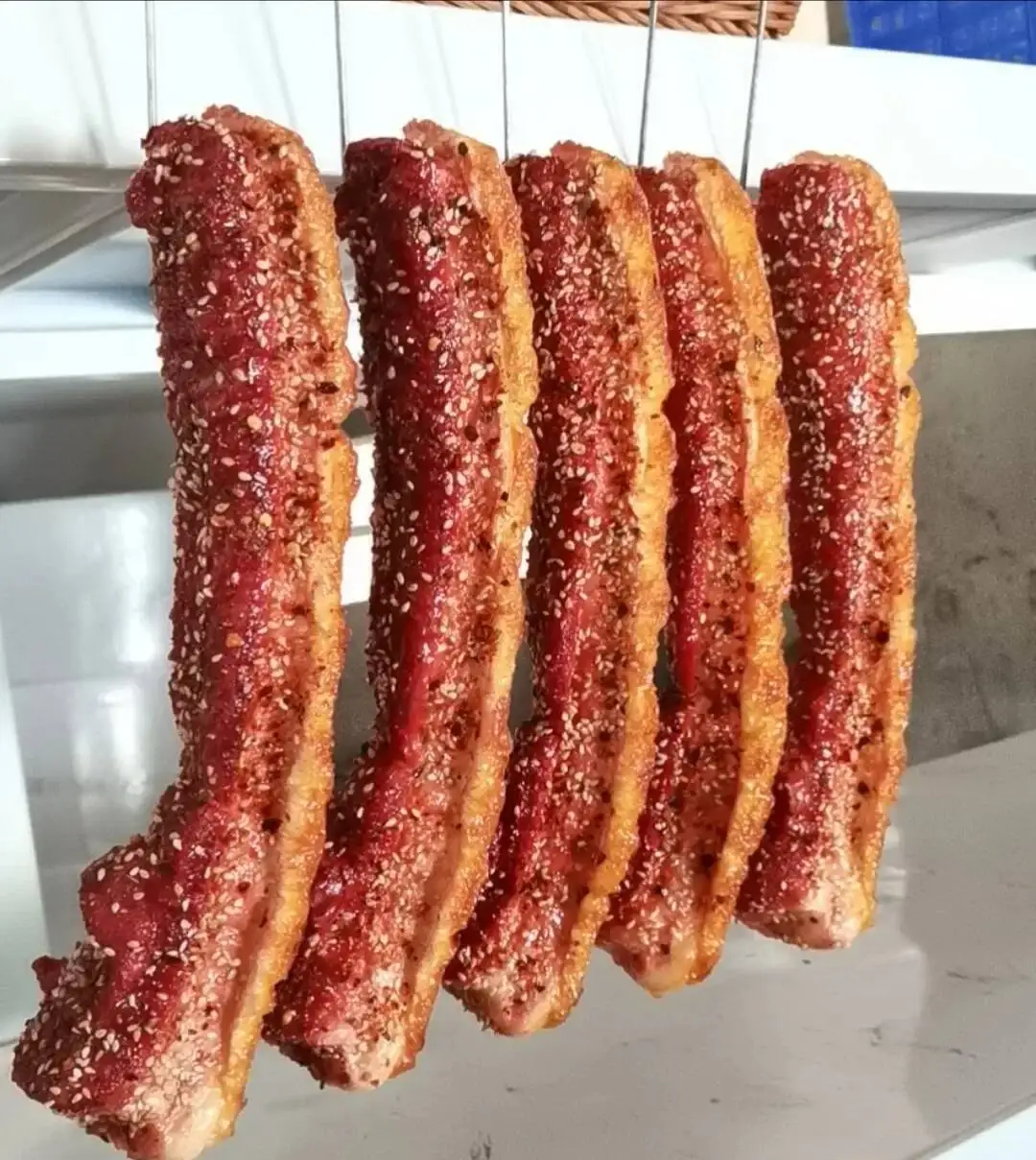 

Restaurant Store Decor Fake Simulation Streaky Pork Roast Meat Model Props