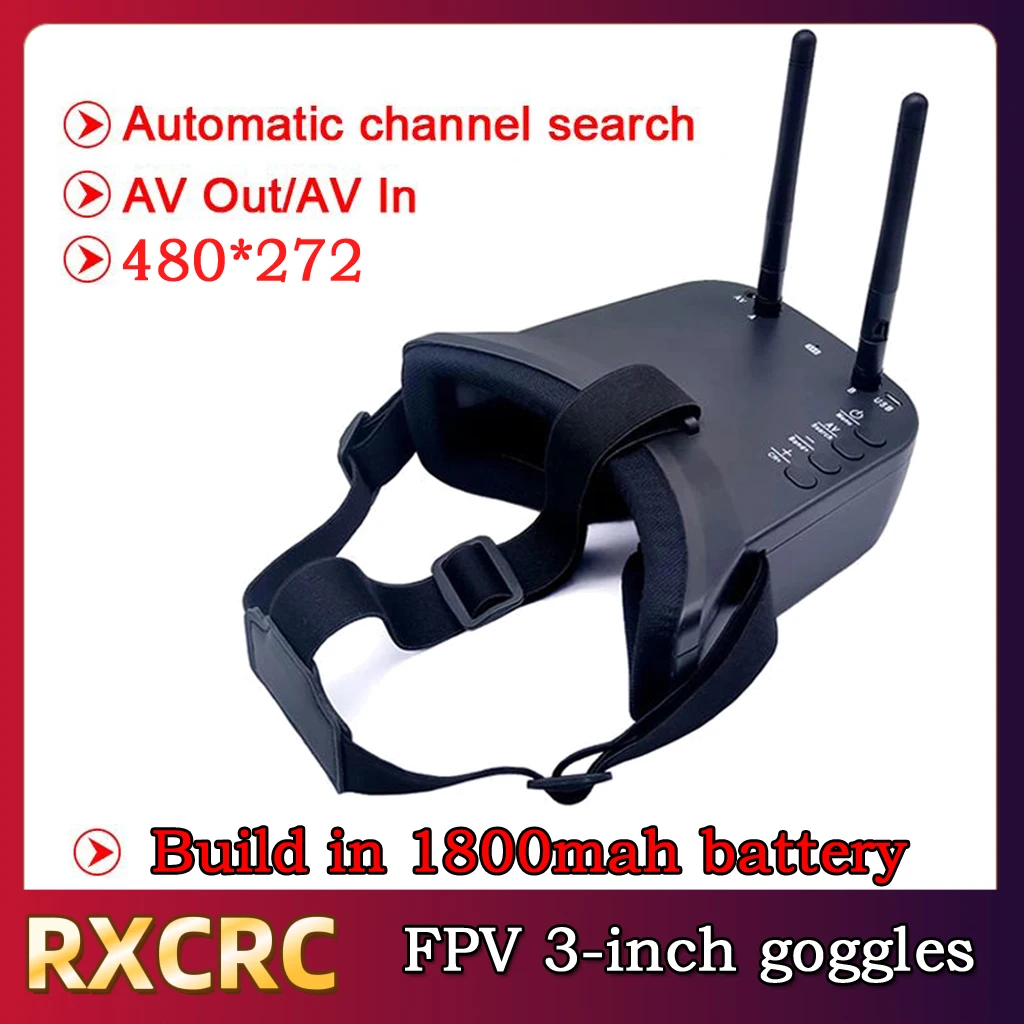 RXCRC 5.8G Module transmitter 400mW VTX Caddx Ratel 2 V2 Camera all in one,FPV 3 inch Goggles.For RC Multicopter FPV Drone Part.