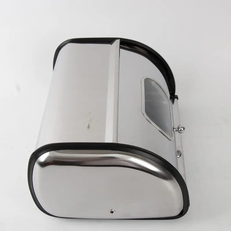 European kitchen window opening inner cover drum type stainless steel  storage box flip cover finishing box snack storage box