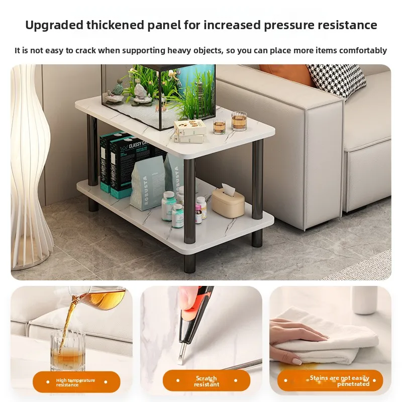 ソファサイドテーブル シンプル リビングルーム オフィス テーブル 収納ラック ライトラグジュアリー ビジネス交渉に便利 小型テーブル