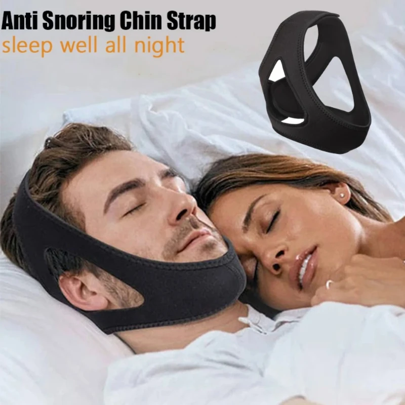Indoor Home Breathable Anti Snoring Chin Straps Stop Snoring Solution Comfortable Mesh Chin Strap Effective Anti Snore Device