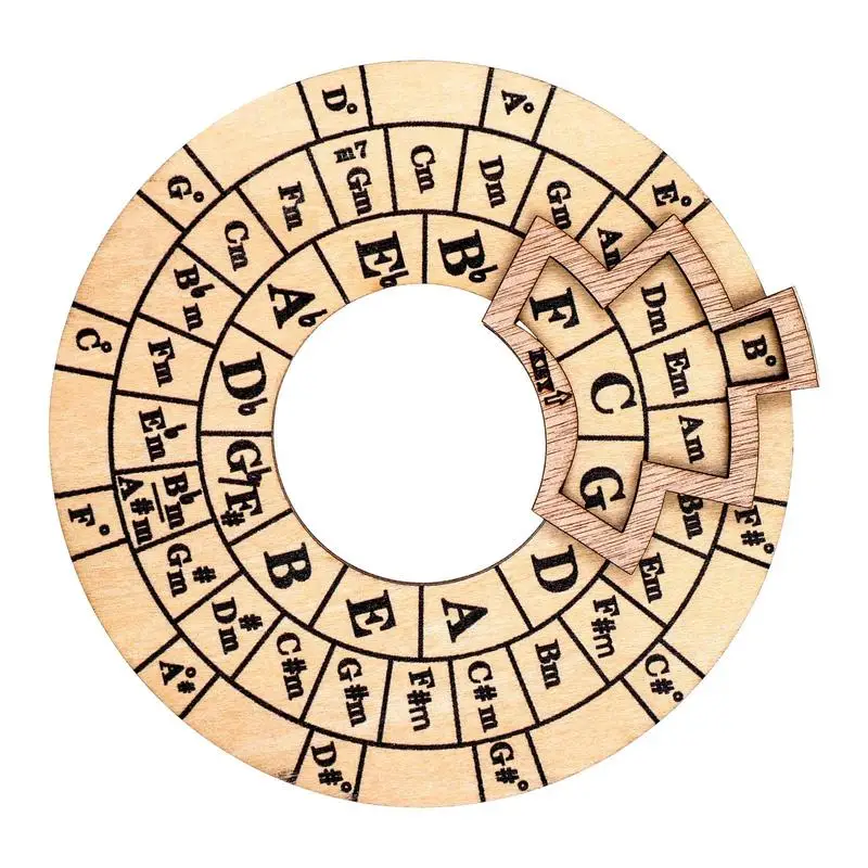 

Wooden Melody Tool Music Theory Learning Wheel Roundel Of Fifths Wheel Melody Tool Wooden Music Theory Disc Music Transpose