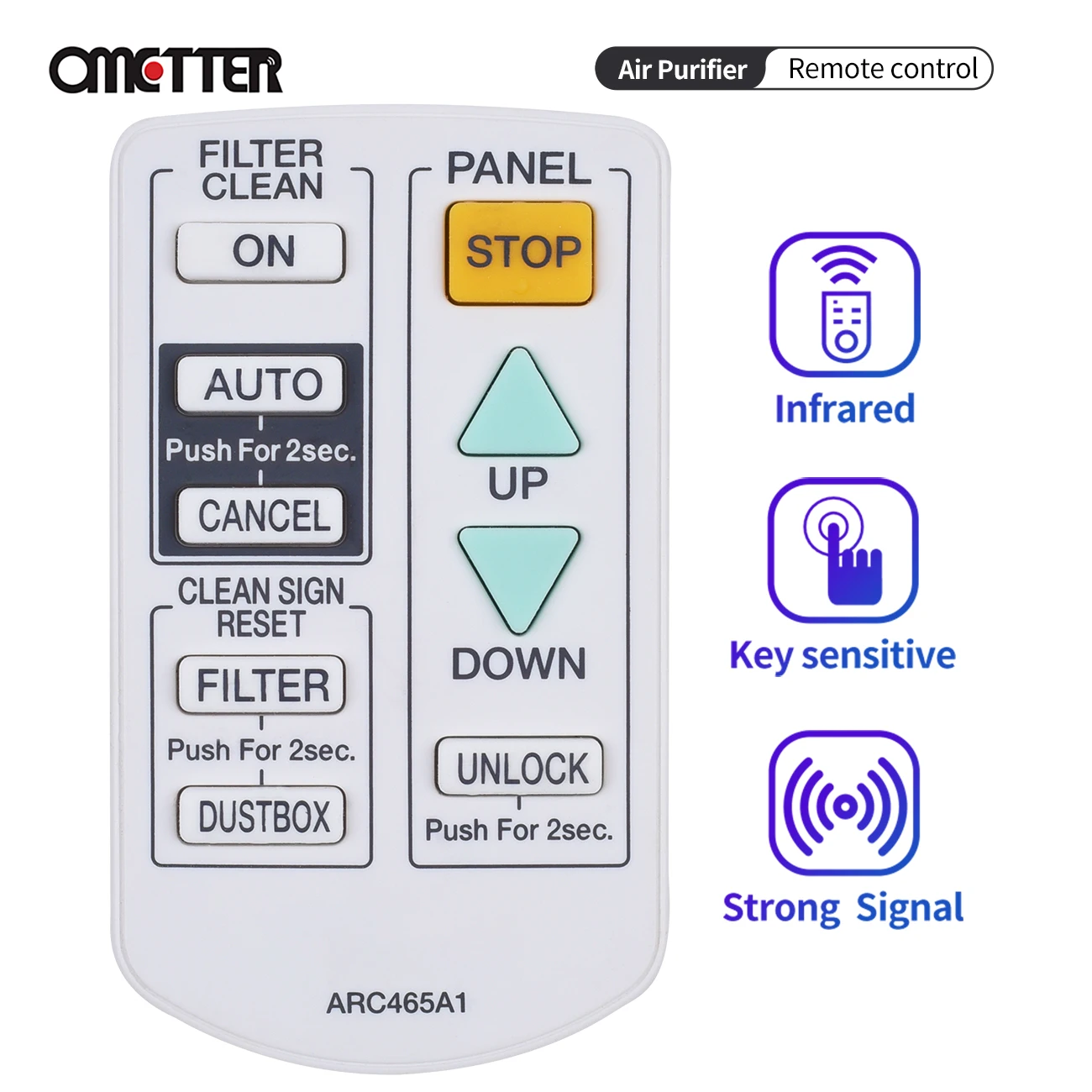 ARC465A1 For Daikin Air Purifier Remote Control