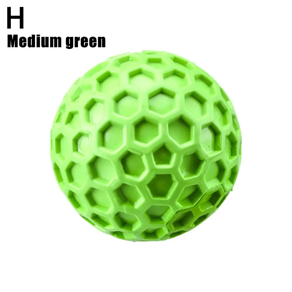 Bolas de panal chirriantes para perros, juguetes para masticar, limpieza Natural, bolas de molienda de goma, productos para dientes de mascota K0d0