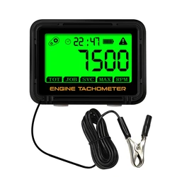 Motorcycle LCD Tachometers Hour Meter Clock Counter For ATV Snowmobile Boat Generator Instruments Auto Moto Accessories