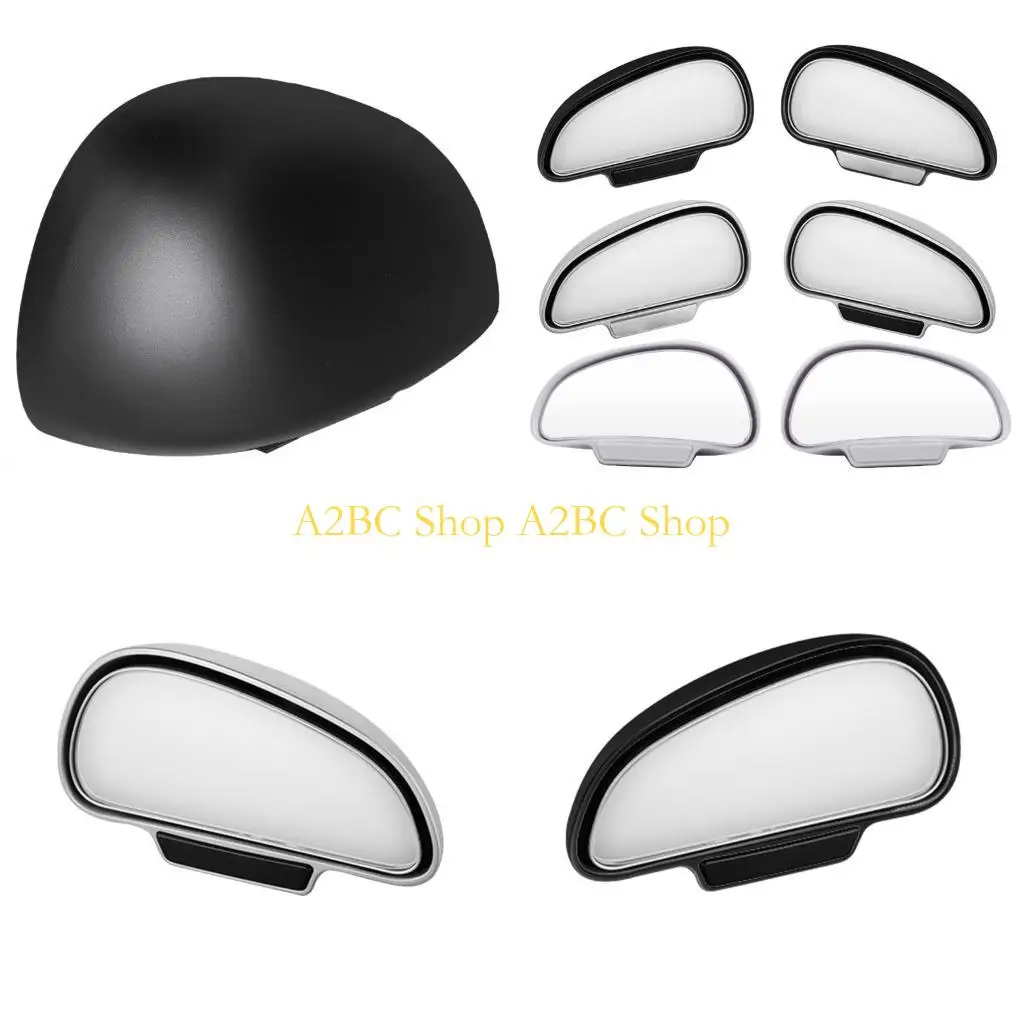 

A2BC Blind Spot Mirror High Defination Glass Convex Rear View Auxiliary Reversing Mirror Wide Adjustable for Auto Car