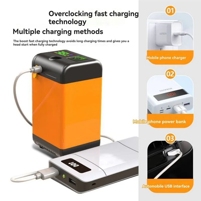 

For Hiking Travel Outdoor Camping Portable Electric Shower Pump IPX7 Waterproof Smart Temperature