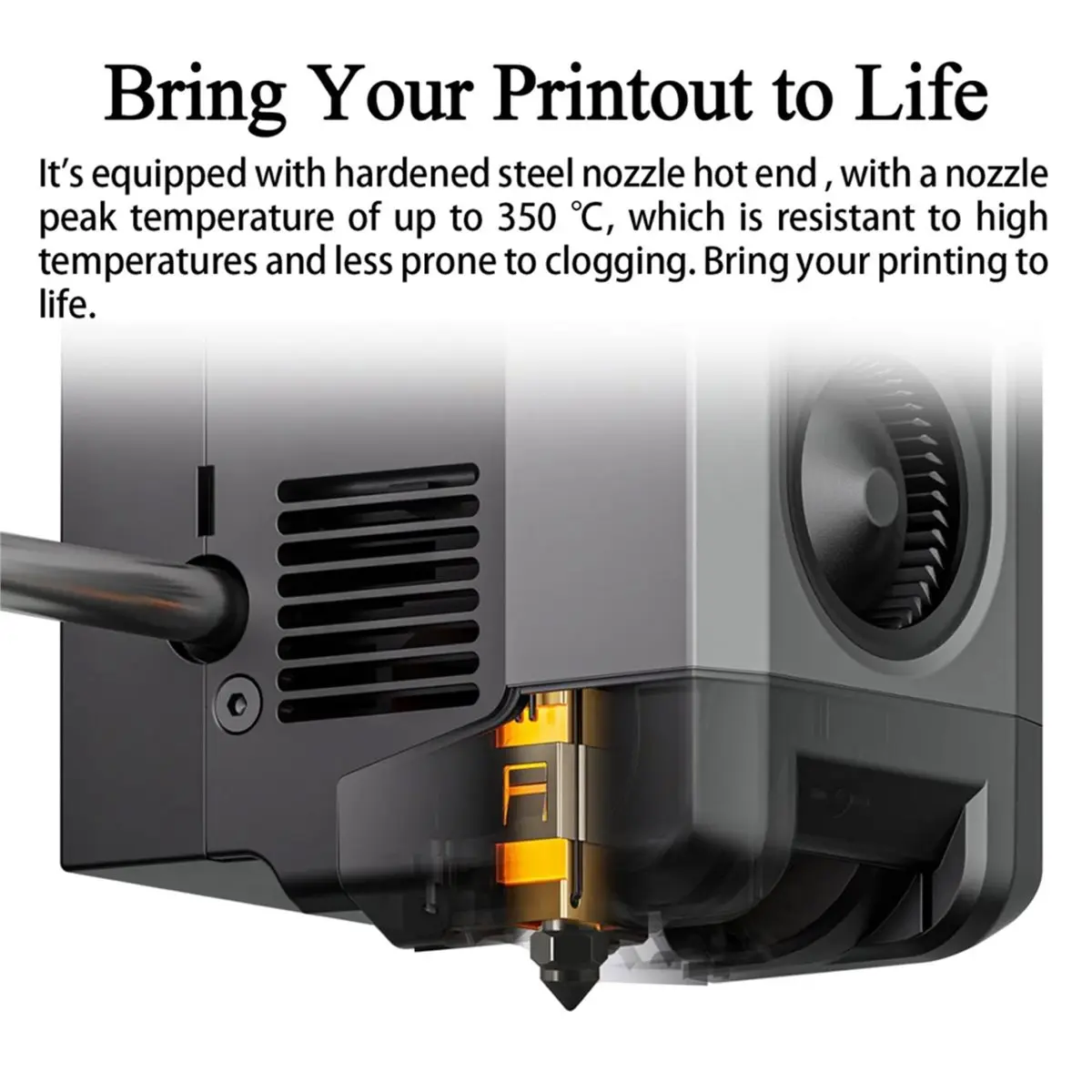 A78I 2PK 0,4MM CC2 Gehärteter Stahl Keramik-Hotend für Centauri Carbon 2/CC2 Druckkopf-Extruder-Kit mit Extra Gehärteter Düse