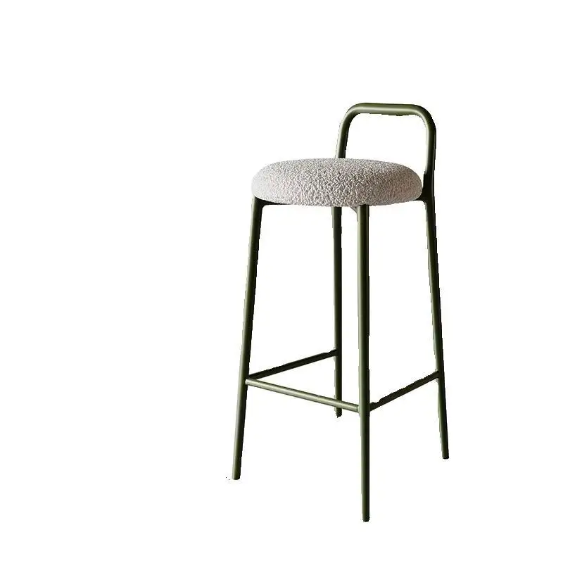 Bar chair modern simple round stool high chair bar chair ktv retraction front desk can be stacked for home bar stools