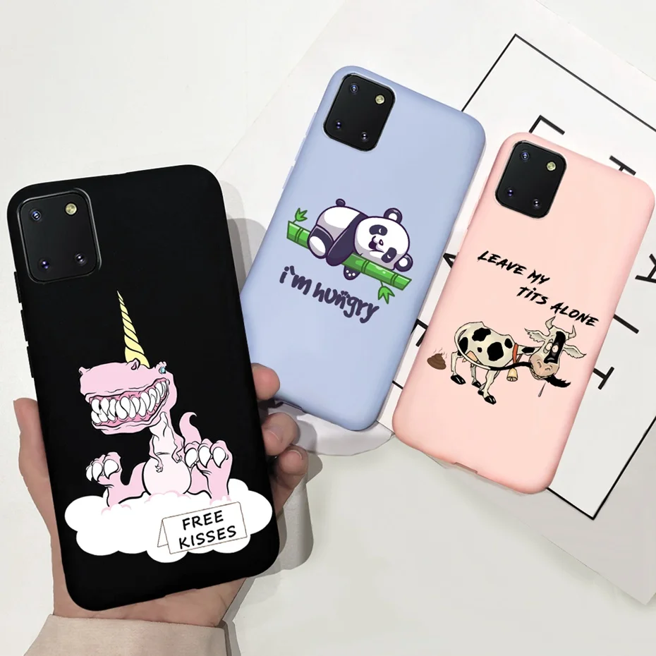 For Samsung Galaxy Note 10 Lite Case Cute Cartoon Silicone Soft Phone Back Cover For Samsung S10 Lite Funda SM-G770F N770F Case