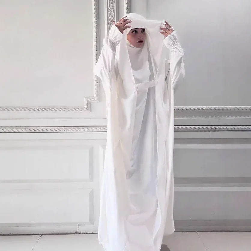

Women Prayer Garment Muslim Dress Hooded Abaya Eid Djellaba Ramadan Turkey Kaftan Islam Jalabiya Modest Burqa Jalabiya Arab Robe