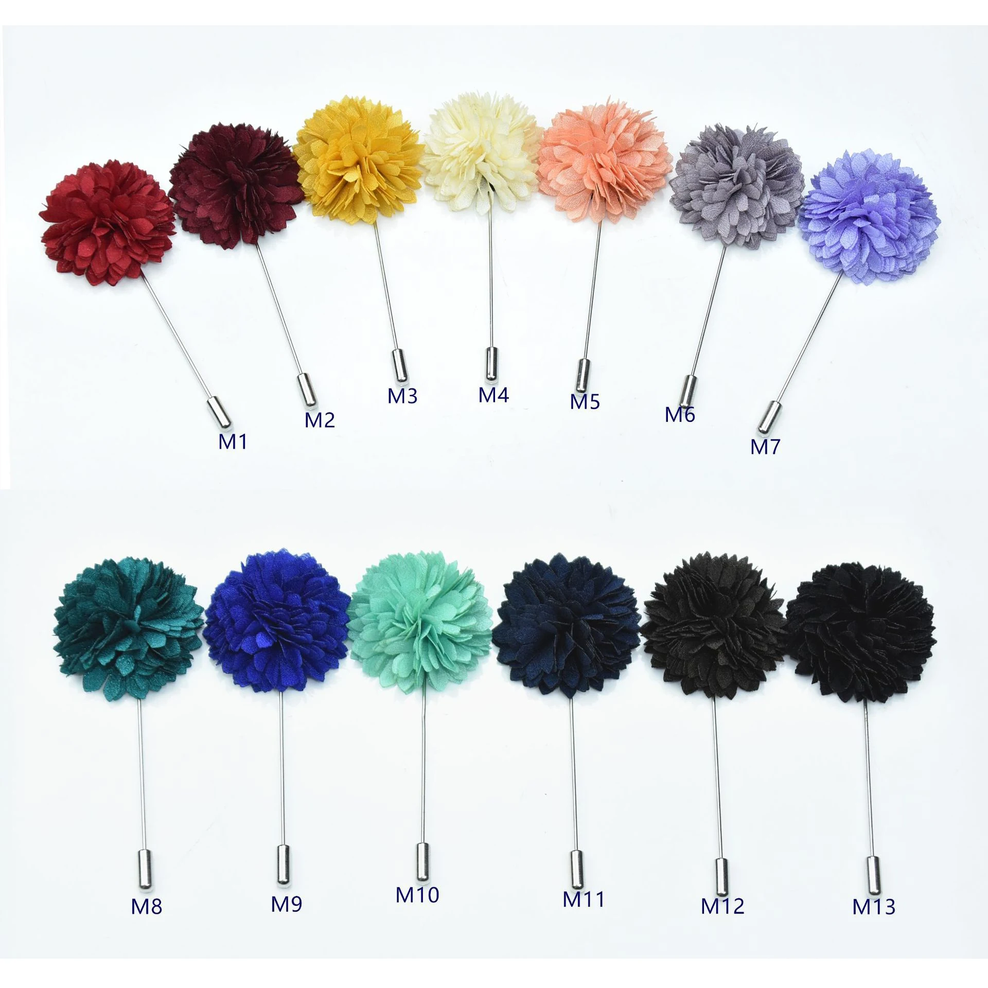 20 pcs/lot , Men's Flower Lapel Pin, Wedding Boutonniere, Suit Accessories