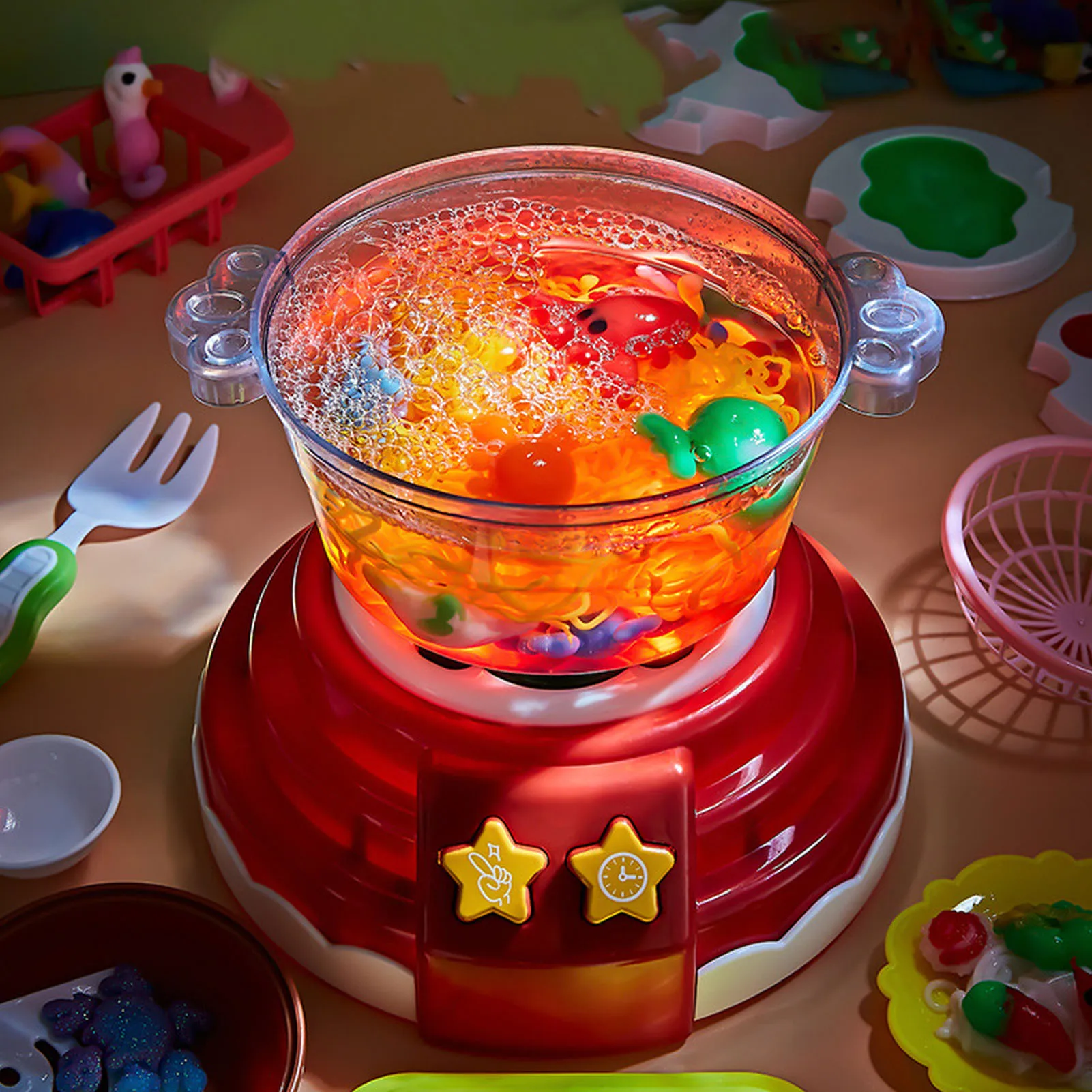 Magic Water Elf Toy Kit com Hot Pot Machine, DIY Fairy, Handmade Cooking, Pretend Play, Brinquedos Educativos para Crianças