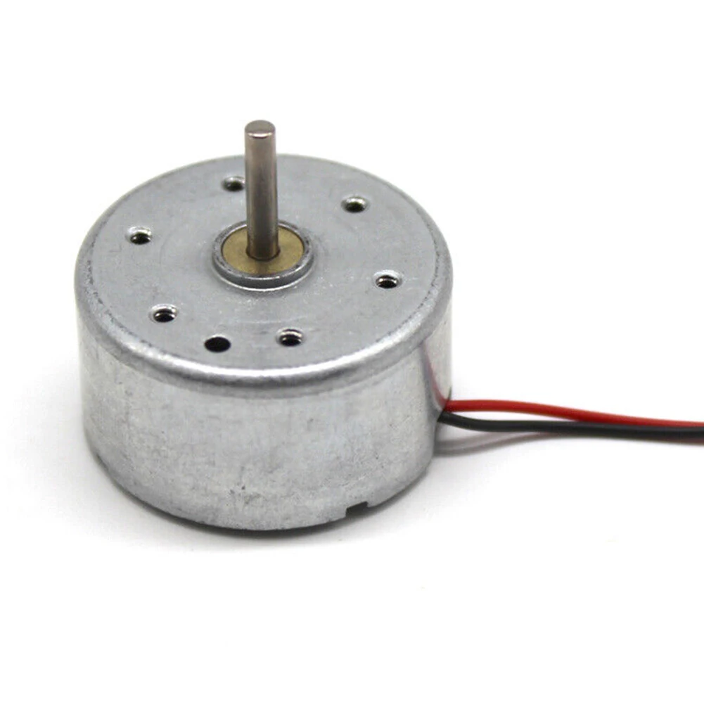 RF-300CA de Motor eléctrico redondo de 2mm, dispositivo de RC-300 de CC de 3V, 5V, 6V, 10300RPM para productos solares de bricolaje, Mini Motor eléctrico de 24mm