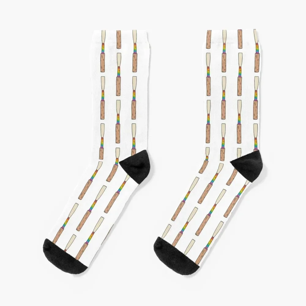 

Rainbow Oboe Reed Socks luxe football hip hop Socks Female Men's