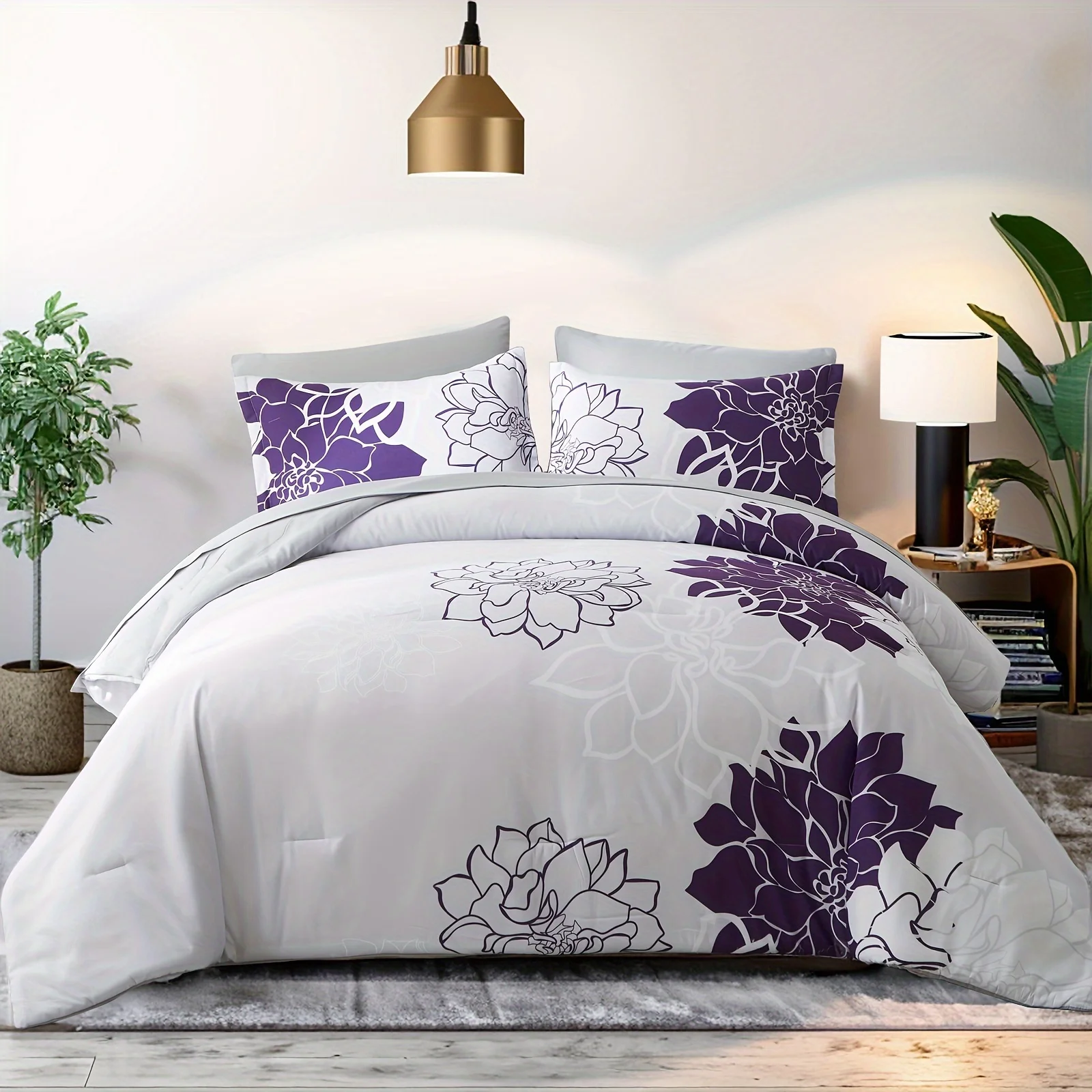 

7pcs Lightweight Bohemian Comforter Collection - Resistant to Stains, Featuring a Soft Cover Made of 100% Microfiber And Filled