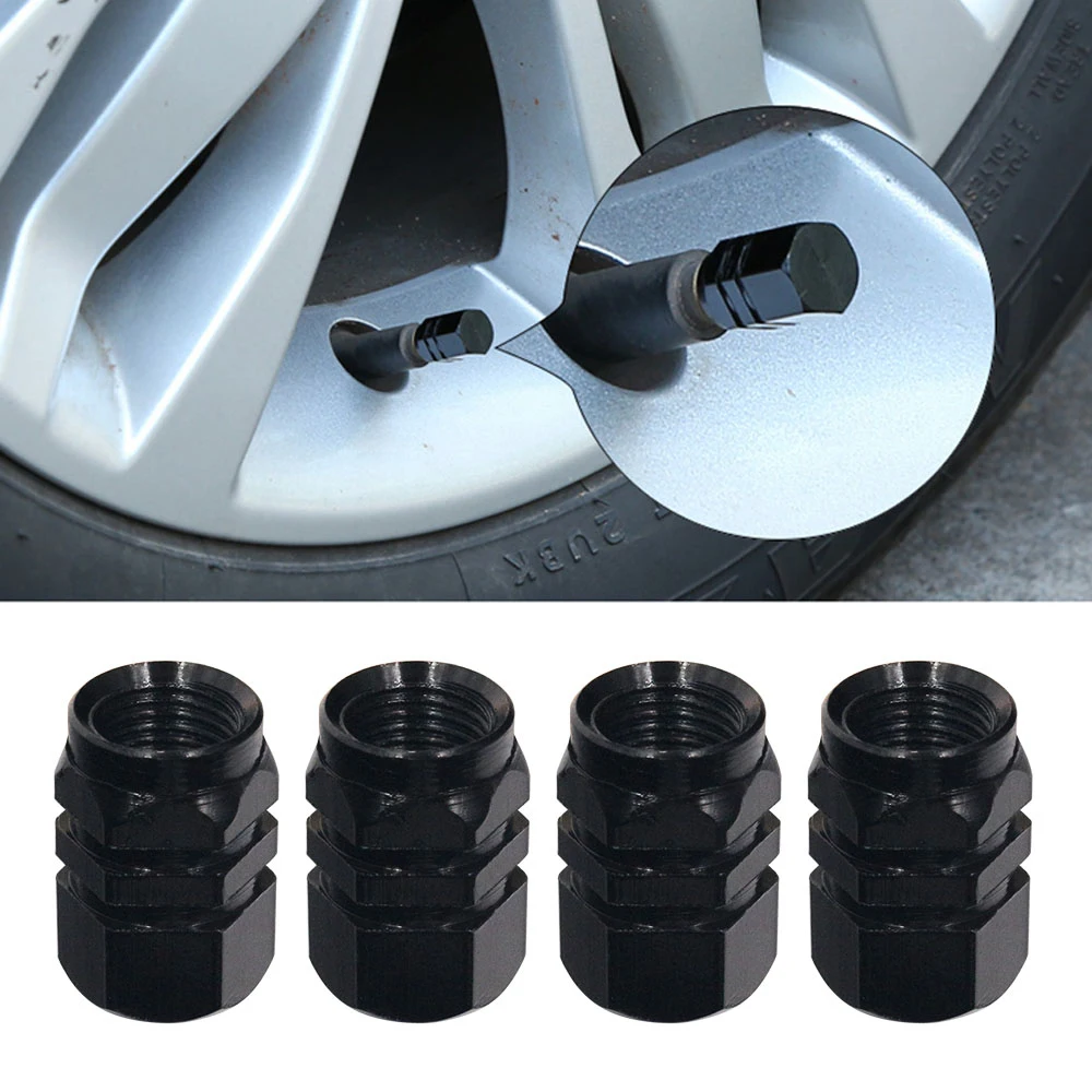 4pcs/lot Wheel Caps Theftproof Aluminum Car Wheel Tires Valves Tyre Stem Air valve Caps Airtight Cover Car Accessories