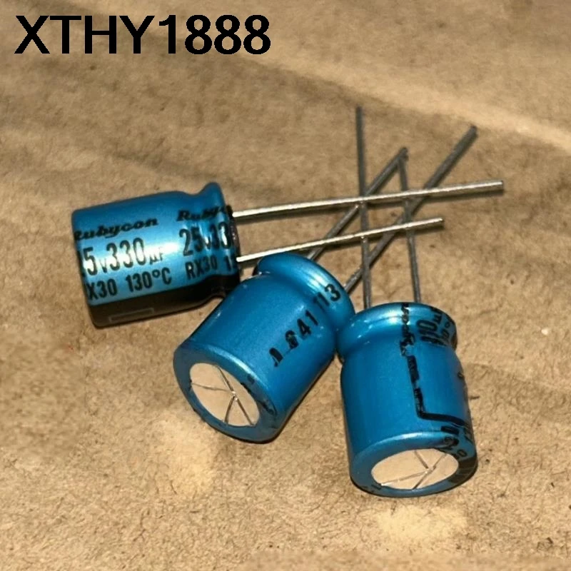 20PCS 330UF 25V Electrolytic capacitor 25V 330UF 10X12.5 RX30 High temperature resistance 130 degrees