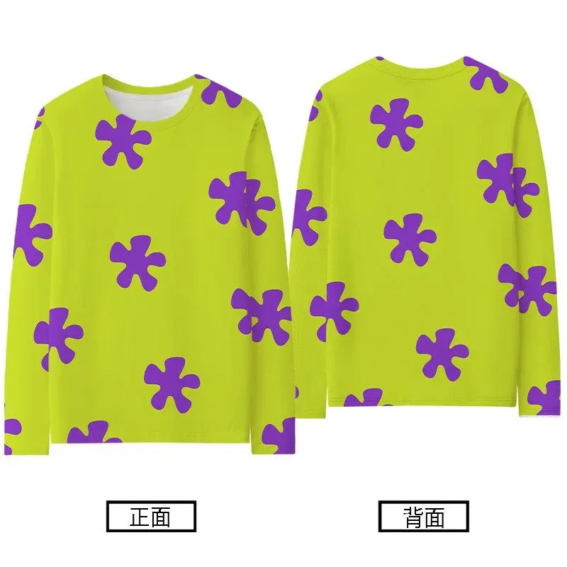 Klassisches Retro-SpongeBob-Schwammkopf-Langarm-T-Shirt, geeignet für Erwachsene, Kinder, Jungen und Mädchen, in mehreren Ausführungen erhältlich