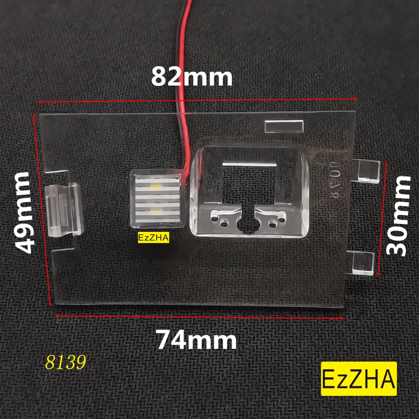 EzZHA Car Rear View Camera Bracket License Plate Light Housing Mount For Jeep Patriot Compass Grand Cherokee 2011-2014