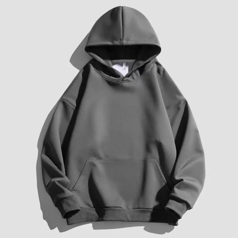 New Y2K Solid Color Hoodies Outdoor Street  Men\'s Women\'s Fashion Oversize Retro Casual Cotton Hooded hoodie the four seasons