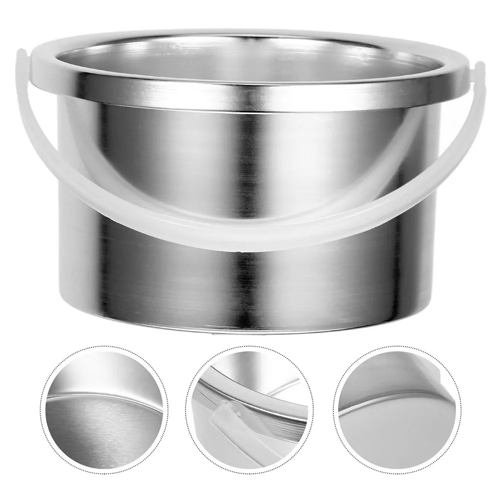 2Pcs Wax Melter Pot Aluminum Wax Warmer Replacement Inner Pot Portable Hair Removal Waxing Bowl Adjustable Temperature