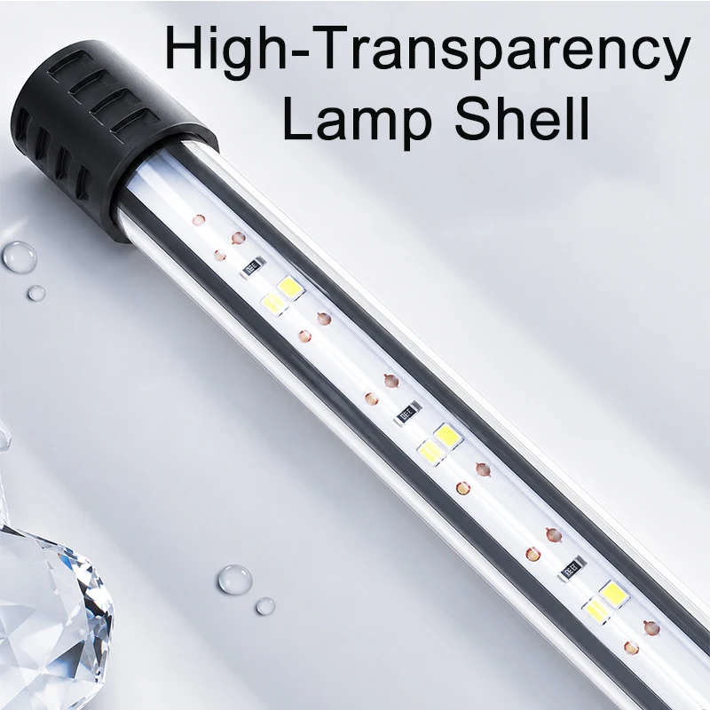 18-58cm USB Vollspektrum Aquarium LED-Lichtleiste Wasserdichte Tauchbare Fischbeckenlampe Unterwasser-Pflanzenwachstumsbeleuchtung – Detail 5