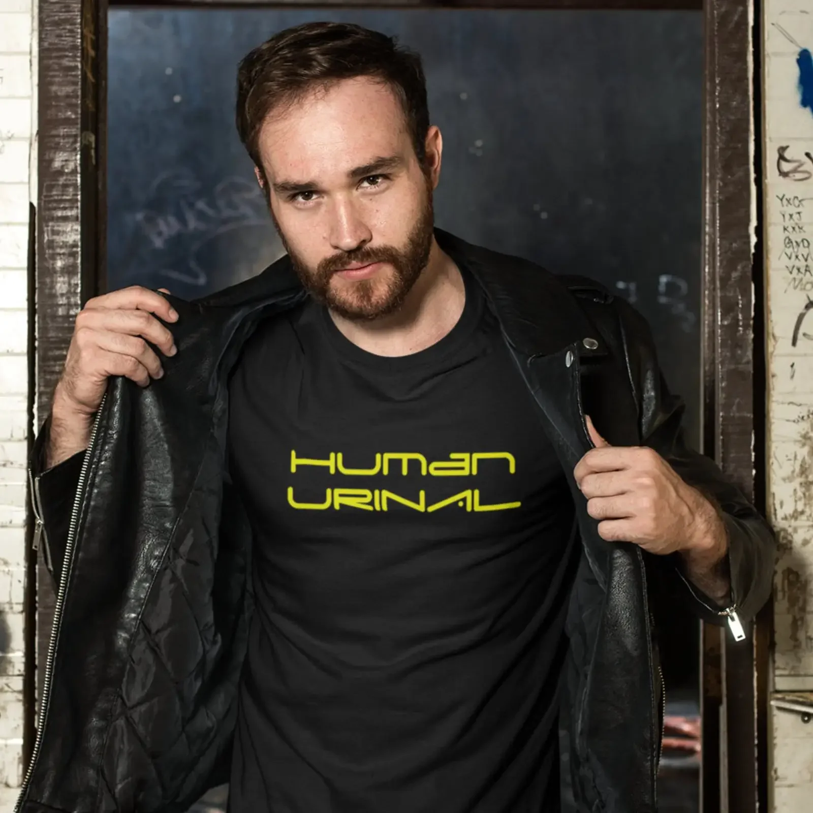 Human Urinal T Shirt vintage Washed designer clothes Stylish fashion homme Top For Everyday Wear Casual Comfortable graphic