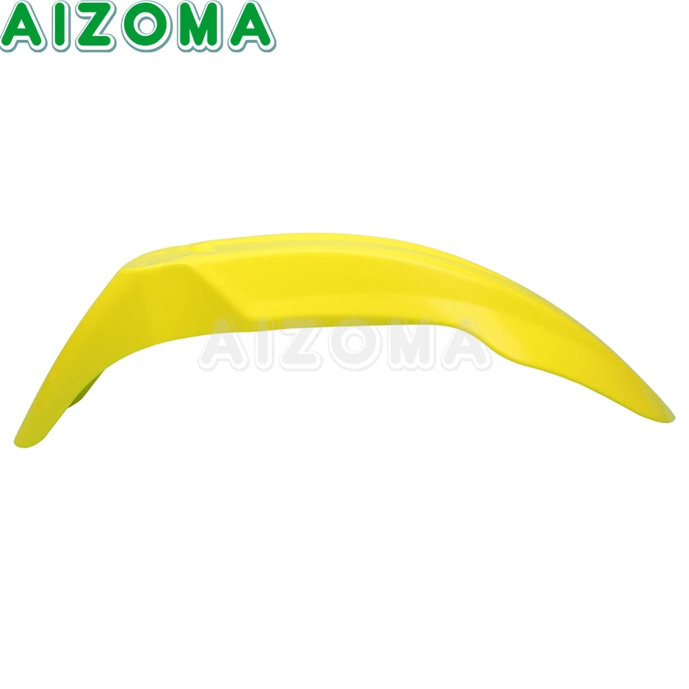 Dirt Bike Off Road Yellow Plastic Front Fender Universal Front Mudguard Mud Guards for Suzuki RMZ RM DR DR-Z 125 450 250 CC