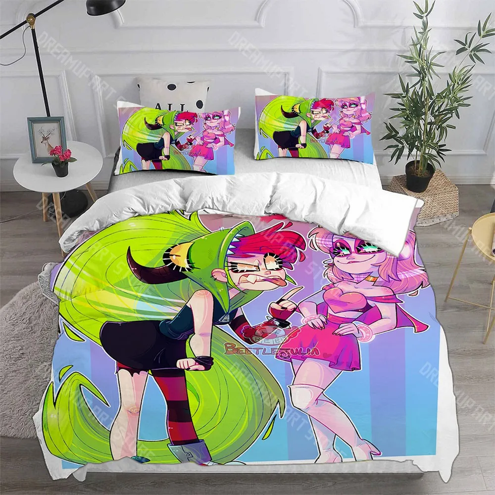 3D Printed Villainous `Cartoon` Bedding Set for Boys Girls Duvet Cover Pillowcase Twin Queen King Full Single Double Sizes