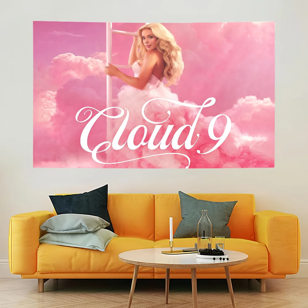 Singer M-Megan Moroney Cloud 9 Flagge, langlebig, für den Innen- und Außenbereich, festliche Dekoration, klassisches Design, für Stangen, Wände, Zimmer, Banner – Detail 12