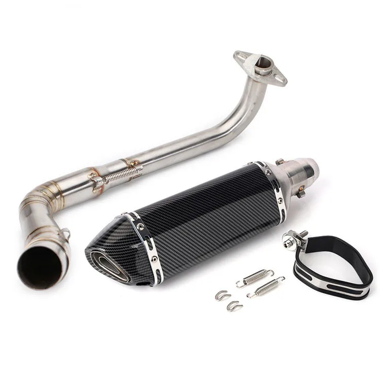 FOR NMAX Front Exhaust Small Hexagonal Modified Muffler For Motorcycle Body Systems