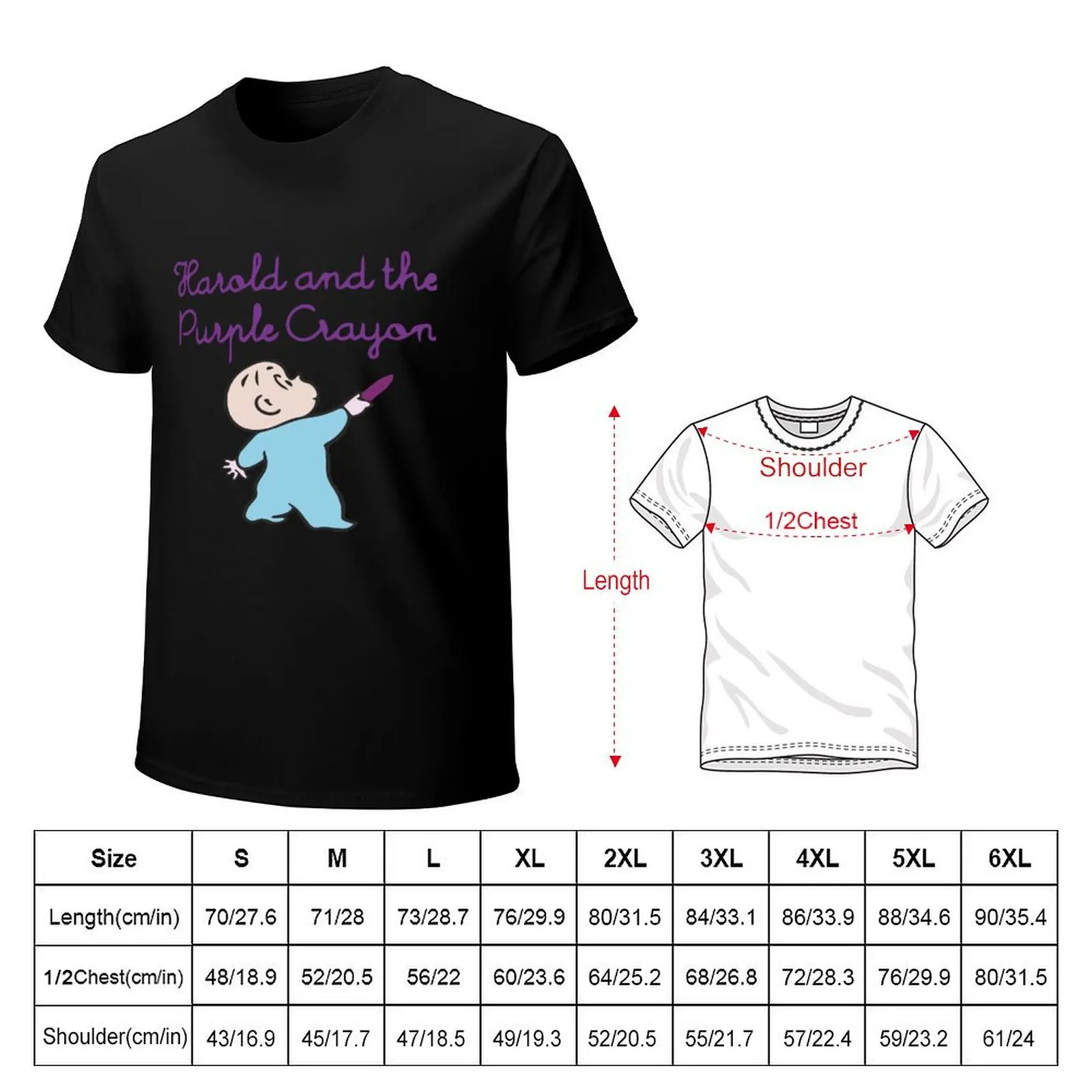 Harold and the Purple Crayon T-Shirt Plus Size Short Sleeve T-Shirt