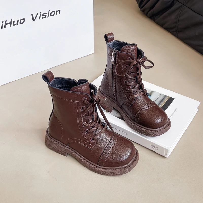 מגפיים חומות רטרו