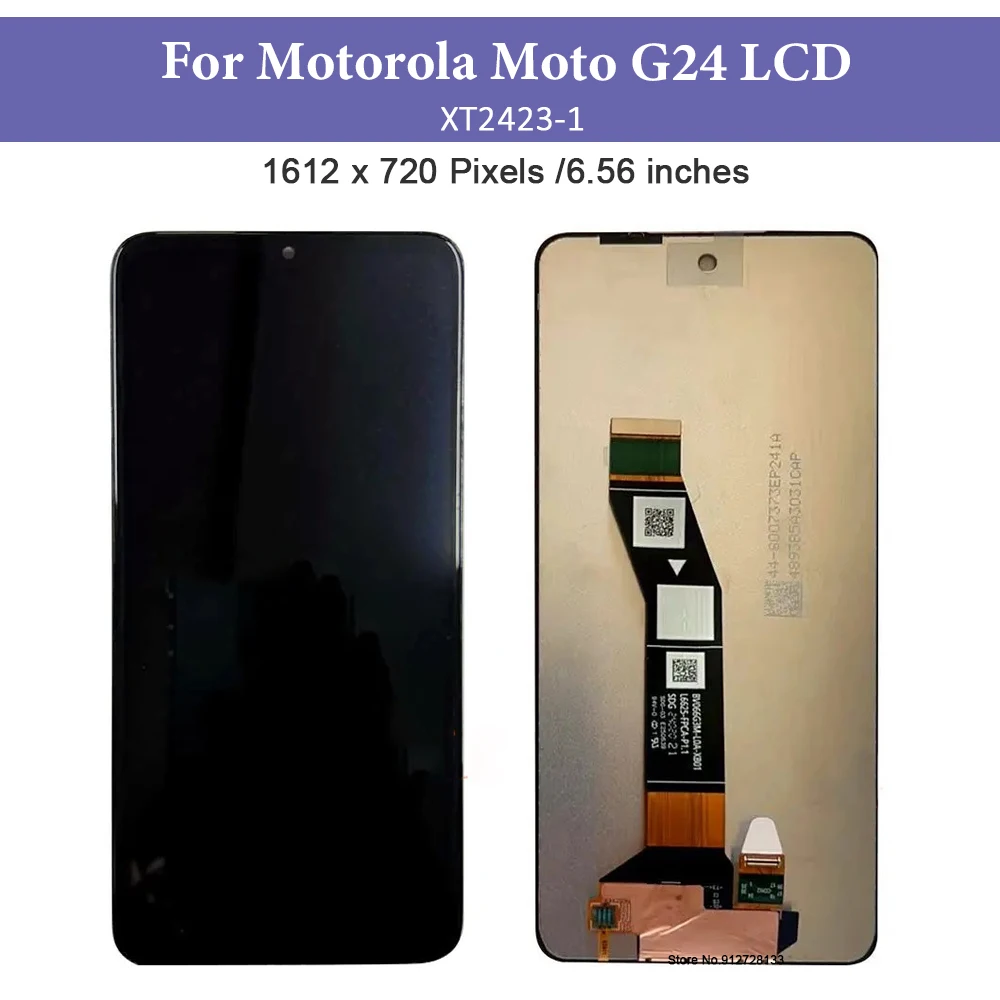 

6,5 "Оригинальный ЖК-дисплей для Motorola Moto G24, ЖК-дисплей, зеркальная сенсорная панель, дигитайзер в сборе для Moto G24, Замена ЖК-дисплея