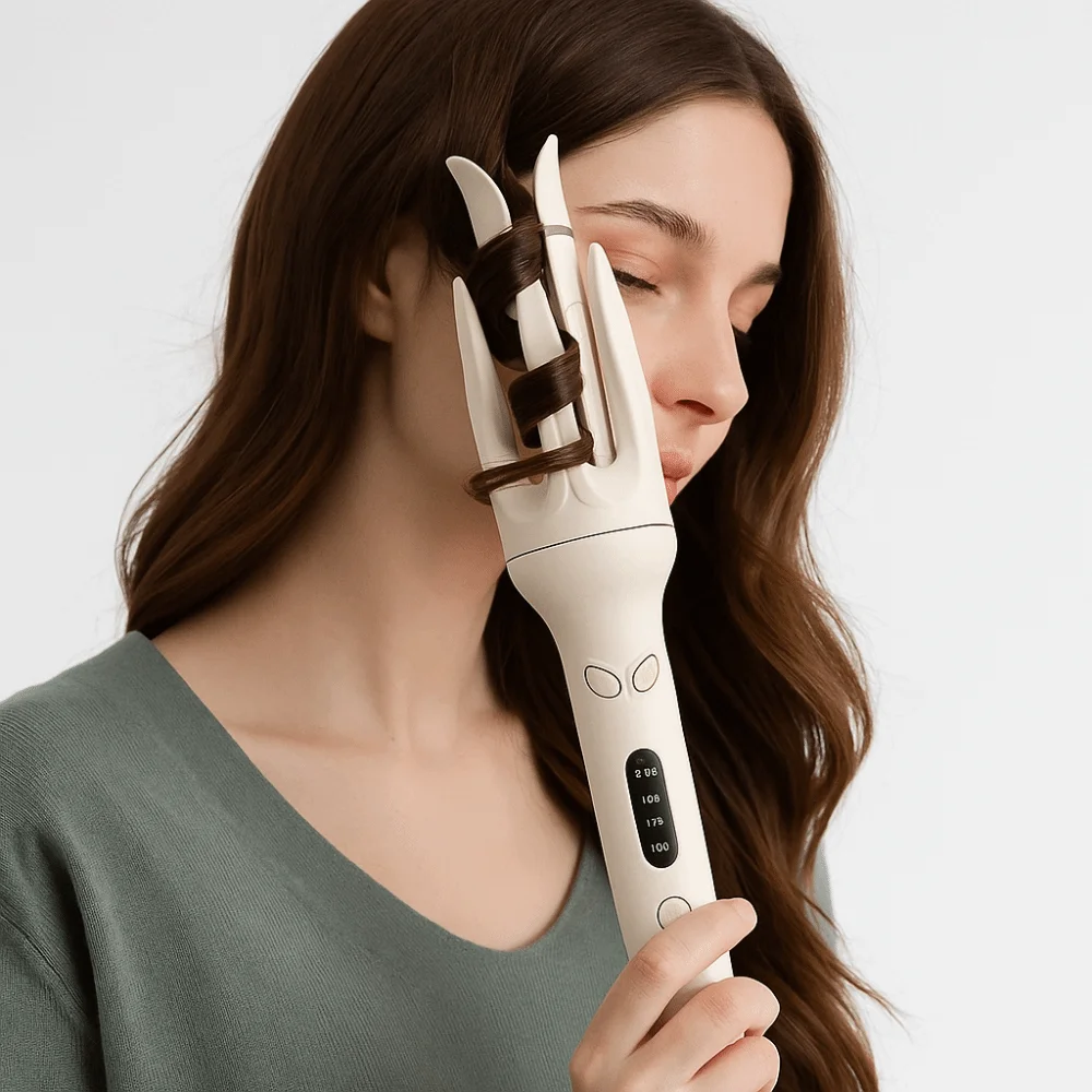 

28mm Barrel Automatic Hair Curler Anti-Tangle Design Negative Ions Technology Electric Curling Stick Ceramic Coating