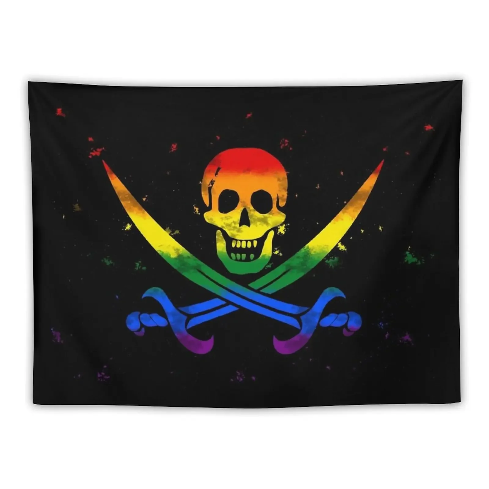 

Rainbow Pirate Flag Tapestry Things To Decorate The Room Wall Decoration Items Tapestry