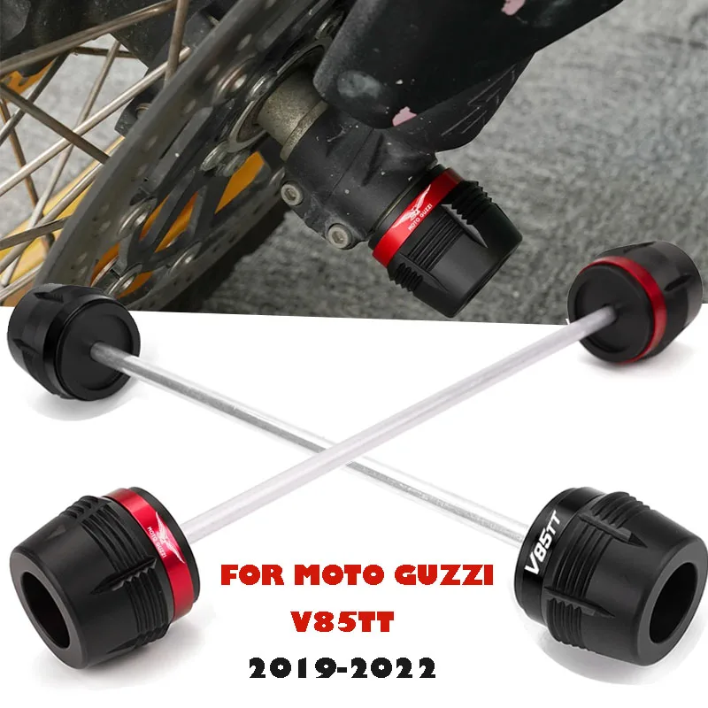 

For MOTO GUZZI V85TT 2022 V 85 TT V85 TT Motorcycle Accessories Front Wheel Fork Frame Slider Protector Axle Fork Crash Slider