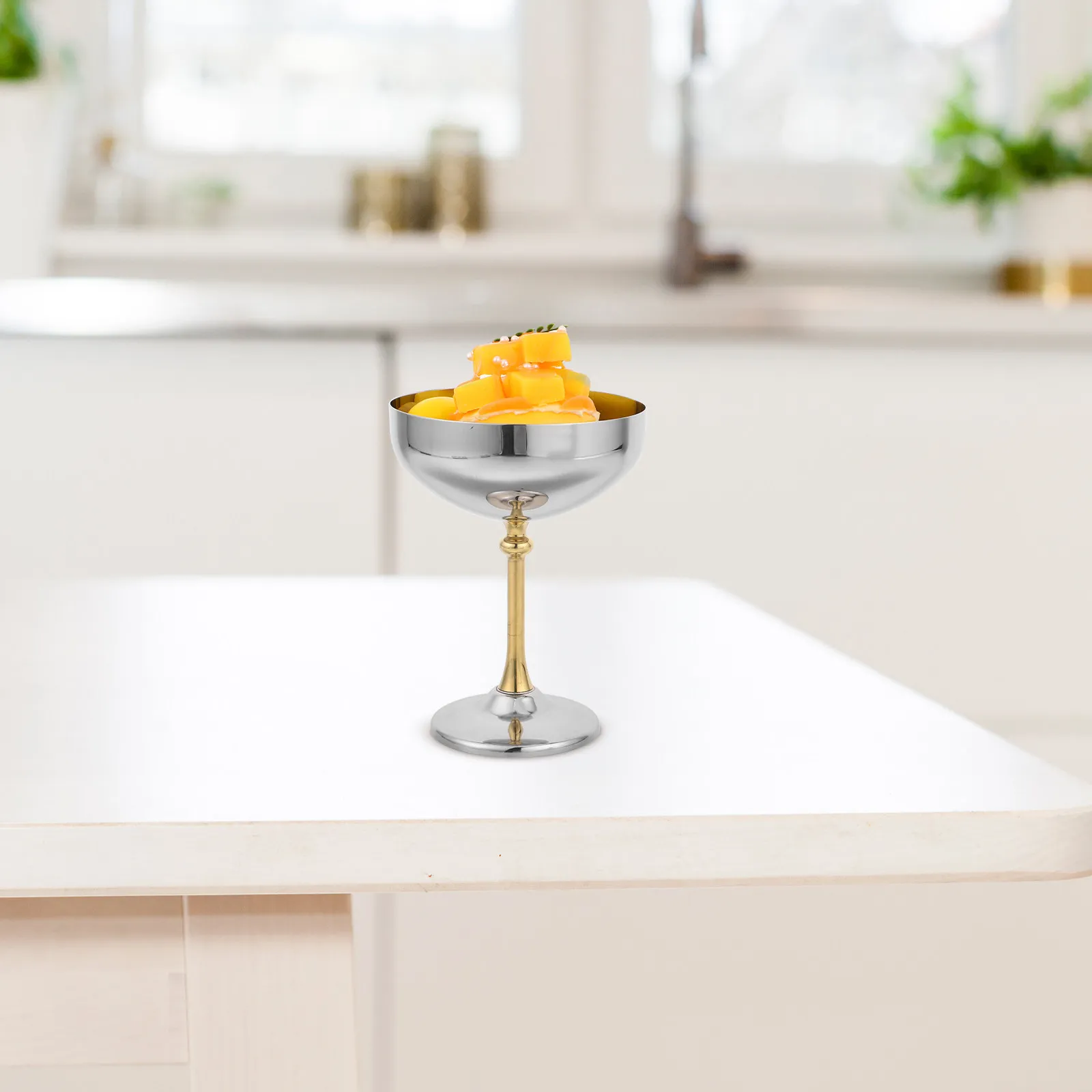 304 Stainless Steel Dessert Cup with Footed Base – Elegant Mini Ice Cream Bowl for Cocktails, Pudding & Home Gatherings