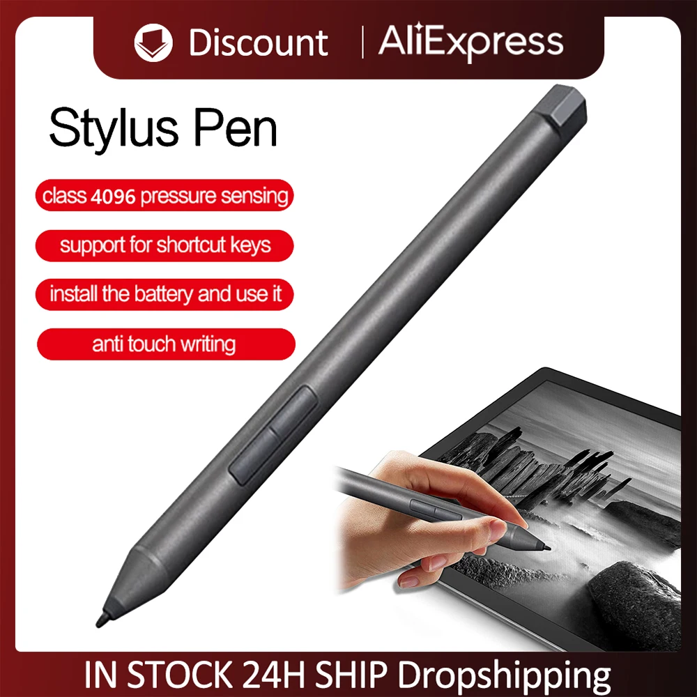 Stylus Pen for Lenovo Yoga 520 530 720 C730 C740 IdeaPad Flex 5 Tablet Bluetooth-compatible Stylus Pressure Sensitive Pen 4096