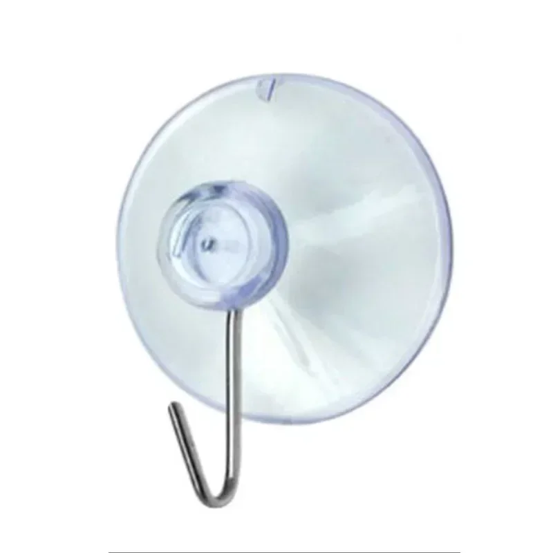 4/10 Stuks 30/40 Mm Zuigkracht Clear Zuignap Sucker Haken Kleding Jas Opknoping Haak Non-marking Haken Opslag Voor Keuken Badkamer