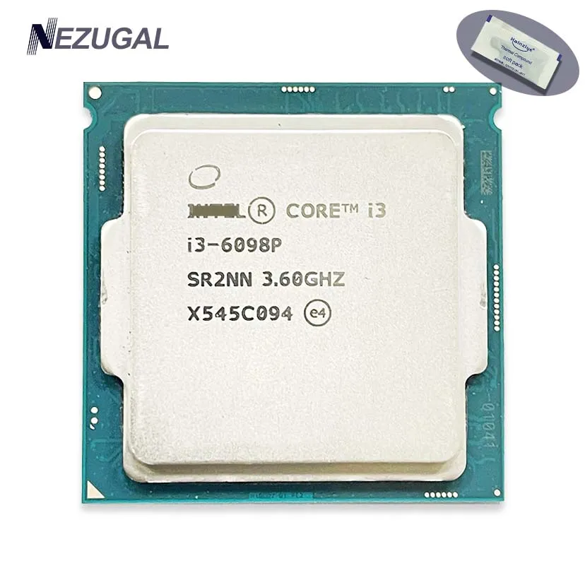 i3-6098P i3 6098P 3.6 GHz 2-Core 4-Thread CPU Processor L3=3M 54W LGA 1151