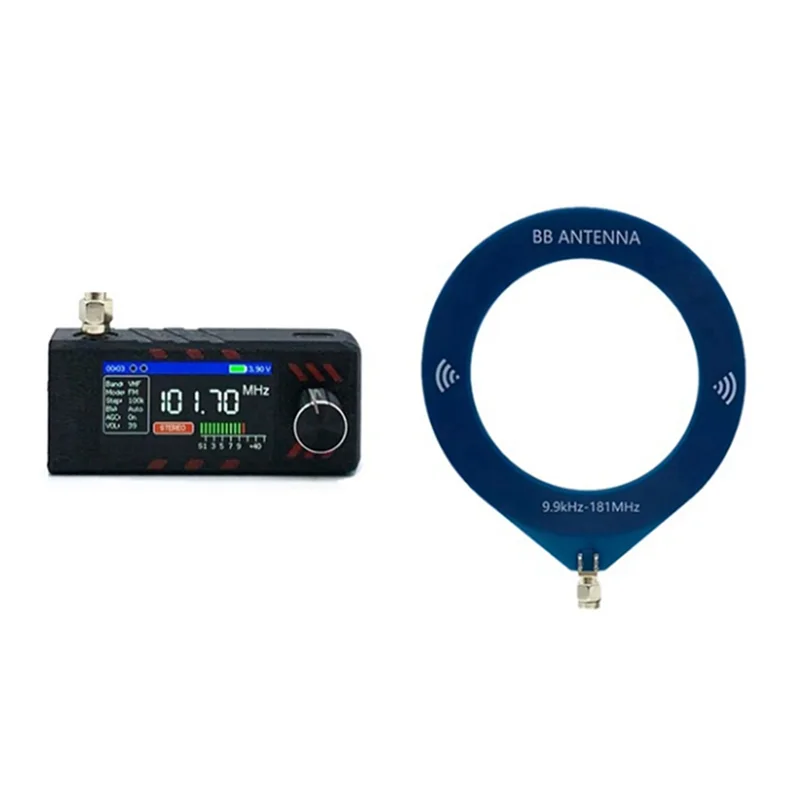 

-BOFF SI4732 Портативное радио 0,5-108 МГц LSB USB AM FM 1,9-дюймовый IPS-экран Вседиапазонный приемник с антенной SW MW VHF Радио