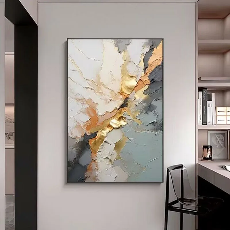 

Minimalist gold abstract oil painting On Canvas Handmade Picture For Interior Decoration Hanging Poster For Living Room Backgro