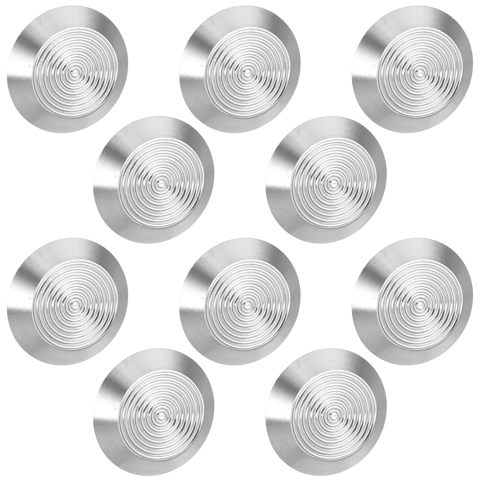 10 قطعة الطريق العمياء رصف ترصيع الفولاذ المقاوم للصدأ اللمس علامات للأرصفة مترو الأنفاق المطارات نونسليب توجيه السلامة البصرية