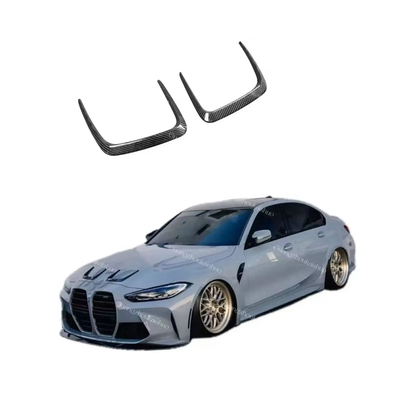 

MP Style Dry Carbon Fiber Front Engine Cover Hood Bonnet Trim Vent For M3 G80 M4 G82 2021+