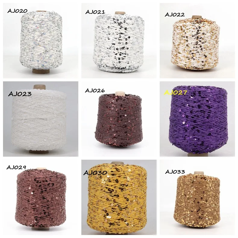 50 g/Knäuel, 49 Farben, goldenes Silber-Paillettengarn, glitzernde Glitzerfäden, Stricken, Lurex, Häkeln, Pullover, Basteln, DIY-Tasche – Detail 16