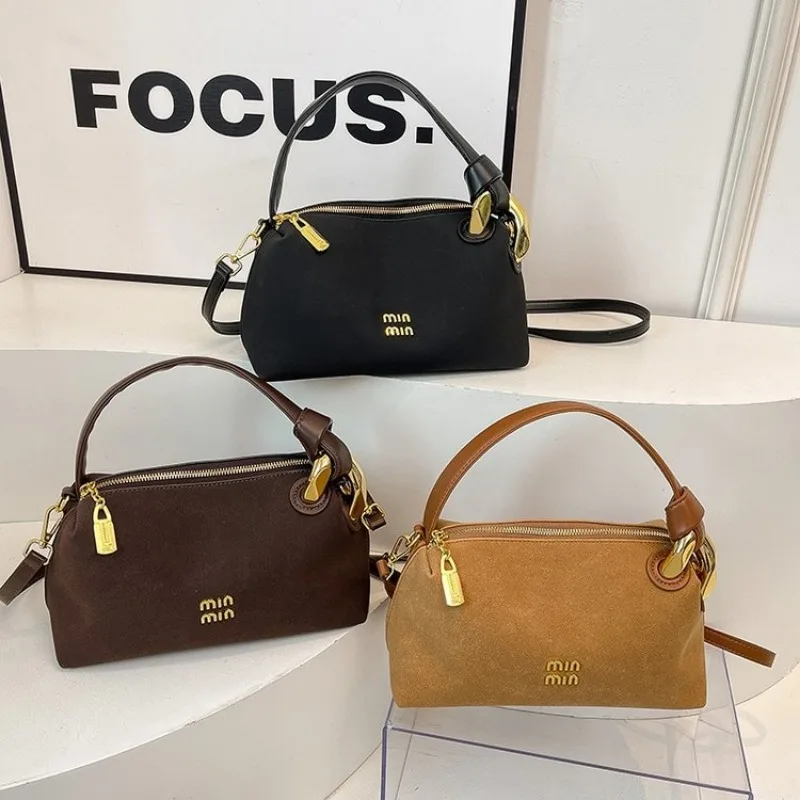 

Convenient Casual Students Cross Body Bag Maillard Style Retro Pillow Bag Presbyopic New Model In 2025 Elegant Practical