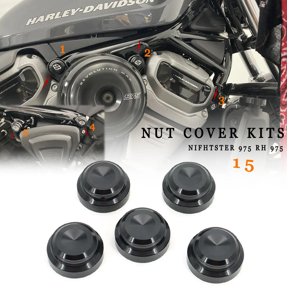

Новый мотоцикл Nightster 975, крышка гайки, дизайн премиум-класса, ширина 15 22 для Harley Nightster 975 RH 975 2022 2023 2024